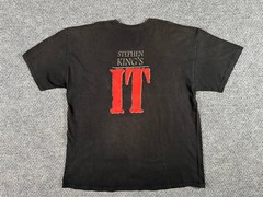 Vintage 90s Stephen King’s IT Pennywise Evil Clown Horror T-Shirt Mens XXL Black