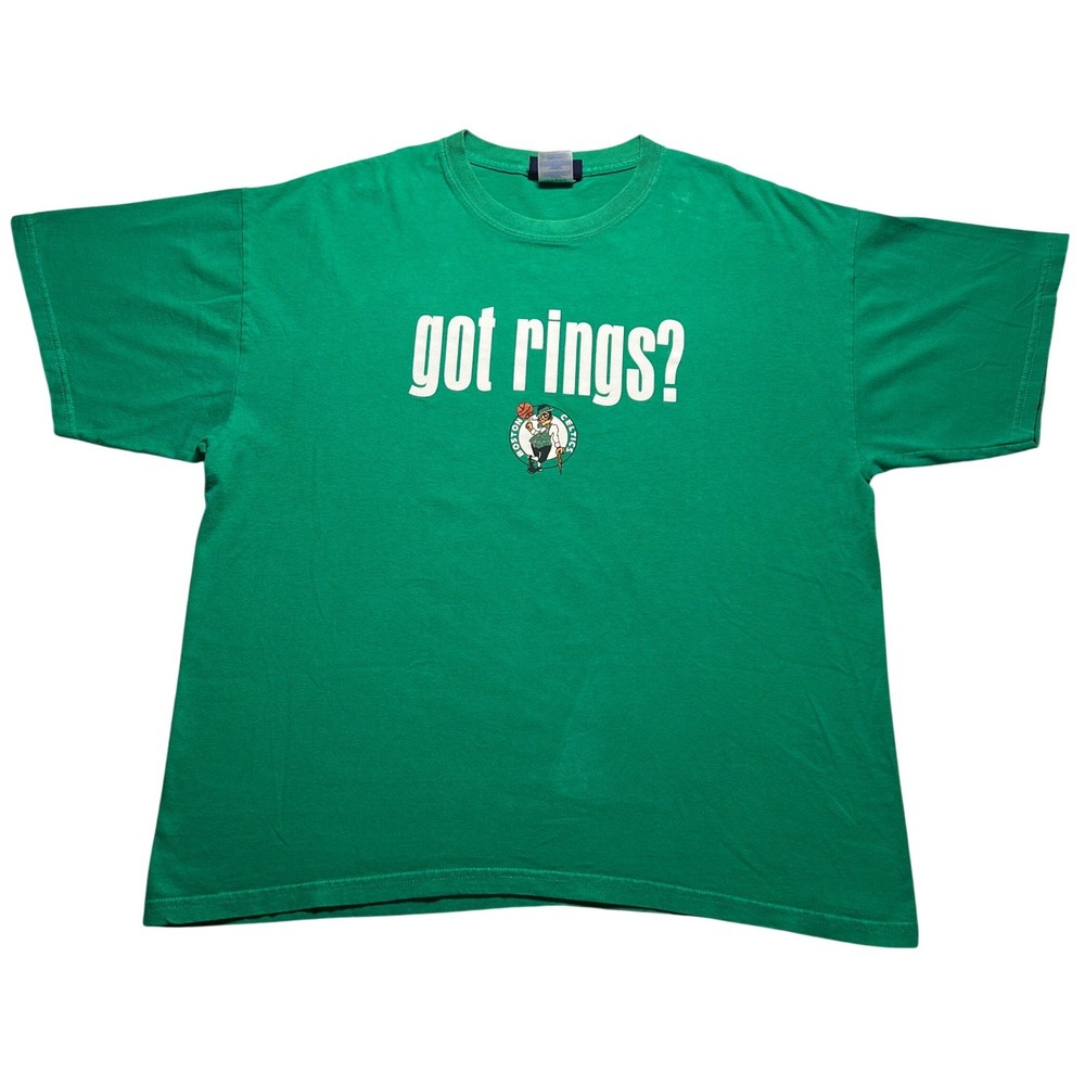Boston Celtics Got Rings 2008 NBA Champions T Shirt Mens XL Green 17x Champs NBA