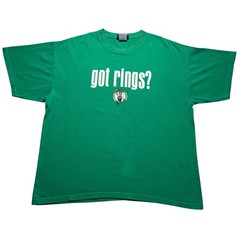 Boston Celtics Got Rings 2008 NBA Champions T Shirt Mens XL Green 17x Champs NBA