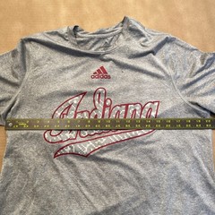 Adidas Creator Tee Indiana Mens Large Gray Heather Aeroready Shirt L