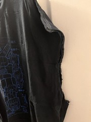 Voltron Blueprint Loot Crate Exclusive Black T-Shirt 3XL XXXL modified sleeves