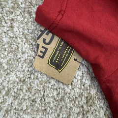 NEW Foundry T Shirt Mens Size XLT Red Train Spellout Short Sleeve
