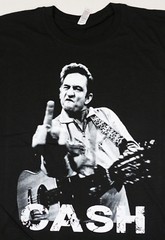 JOHNNY CASH T-shirt Man In Black Country Rock Singer 100% Cotton Tee Men’s New