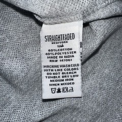 Straight Faded Young Men’s Pocket T-Shirt Small MSRP $72 Gray Grey