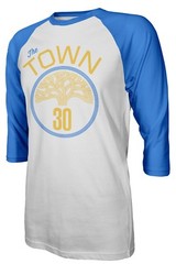 Golden State Warriors “The Town” Stephen Curry #30 Mens Raglan T-Shirt