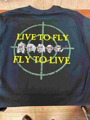 Iron Maiden – Aces High Live To Fly Black T-Shirt Size S to 2XL