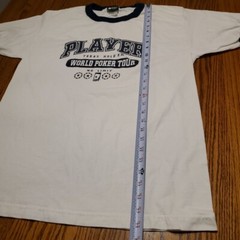 World Poker Tour Ringer TShirt Mens Large 2004 No Limit Player Texas Hold Em