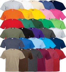 Fruit of the Loom Men’s 6 PK Iconic T-Shirts – Assorted Colors Size S to 4XL
