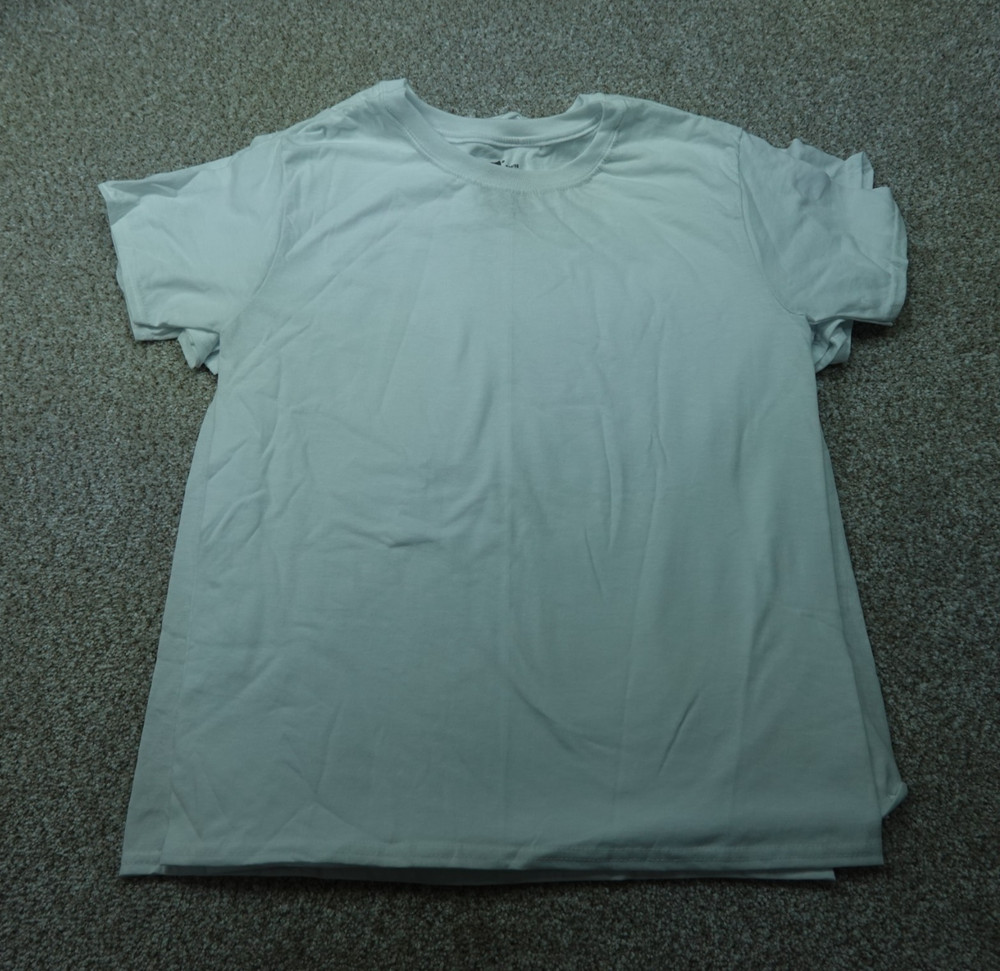 Hanes Shirts Mens Extra Large White Cotton Blend Short Sleeve Set Of 5