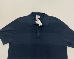 H&M Regular Fit Ribbed Polo Shirt Size Medium