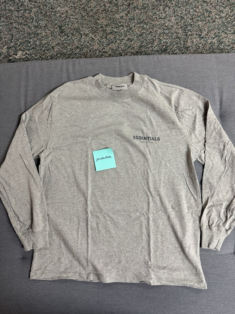 Essentials Fear Of God FOG Long Sleeve Shirt Size Large Gently Used