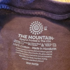 Leopard Shirt Men Medium Purple Moon Graphic Long Sleeve Tie Dye The Mountain