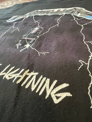 metallica t shirt vintage Ride The Lightning medium large black