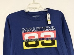 NEW Nautica ‘1983 Sailing’ Shirt Size Medium Navy Long Sleeve Cotton Crew Jersey