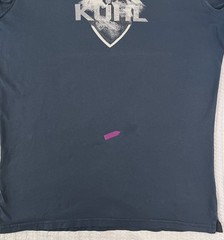 Kuhl Born In The Mountains Logo Organic Cotton Shirt LG 21” X 29” Wild Fibre