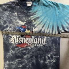 Disney Disneyland Resort Mickey Shirt Men’s Large Blue Tie Dye 2017 Graphic Tee