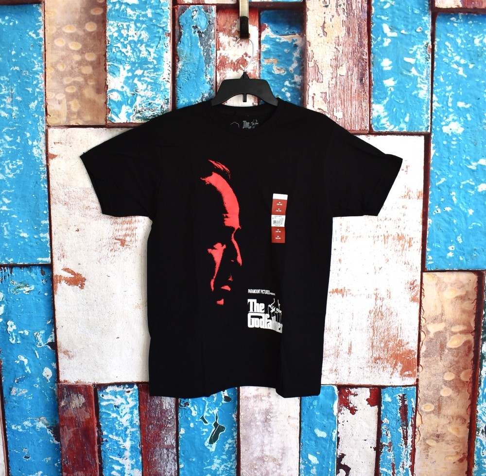 Men’s The Godfather Graphic T-Shirt Short Sleeve Crew Neck MEDIUM Black NEW