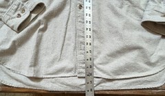 Vtg 90s Eddie Bauer-Oatmeal Chamois Brushed Flannel Button Shirt-Button 2 XXL-T