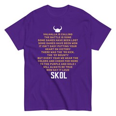 Valhalla is Calling Vikings Minnesota Football Poem Unisex T-Shirt S,M,L,XL,2X