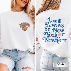 New York Or Nowhere Streetwear,Vintage front and back New York Basketball Shirt.