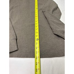 Vintage Oarsman J. Crew Mens Long Sleeve Henley Shirt Brown Cotton Ribbed M