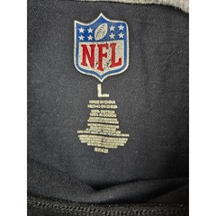 NFL New England Patriots Mens Large T-Shirt Black Gray Colorblock Flying Elvis
