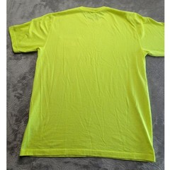 Carhartt Pocket T-Shirt Men’s Large Tall Hi Vis Yellow Loose Fit Workwear Tee