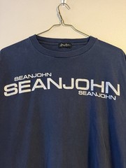 Vintage 2000s Y2K Sean John Navy Blue Spell Out T Shirt XL – Boxy Fit
