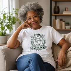 Sigma Grandma Shirt Funny Crest Graphic Tee Nana Grandmother Gift T-Shirt