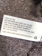 Merona Henley Shirt Mens Medium Gray Long Sleeve Tagless Jersey Tee Casual