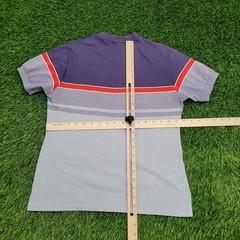 Vintage 80s MOD Shirt S/M 18×24 Colorblock Cropped USA