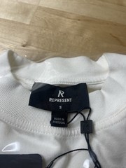 REPRESENT LEGACY FALCON FLAT WHITE T-SHIRT Size Small Oversized