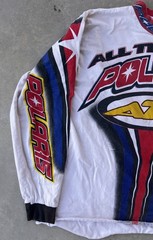 Vintage Polaris Racing Jersey XL Moto Shirt All Terrain Vehicle ATV 90s Bike