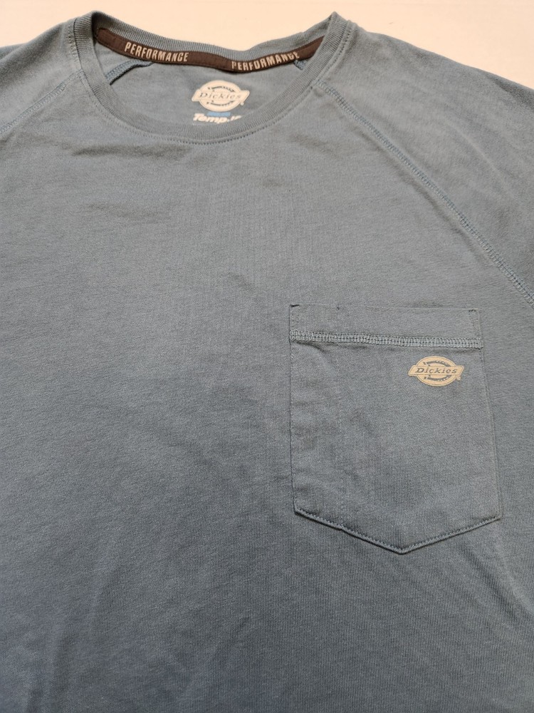 Dickies Cooling Temp IQ Performance Blue Pocket T-Shirt LT