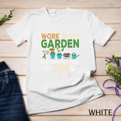 Gardening T-Shirt Dog Lover Gardener Garden Pet Gift Plants Unisex T-shirt