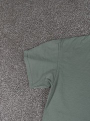 Life Is Crap Shirt Size Men Large Green Short Sleeve Hiking Outdoor Funny Parody