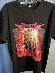 BABYMETAL Black Graphic Print Crew Neck T-Shirt Unisex L 100% Cotton