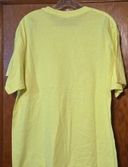 Hanes Ecosmart Short Sleeve T-Shirt Yellow sz Large 5170 LOT of 4