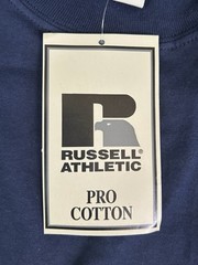 vintage russell athletic pro cotton mock neck shirt mens size medium NOS NWT 90s