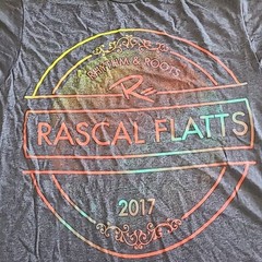 Unisex Rascal Flatts Rhythm & Roots NEW 2017 Tour Shirt T-Shirt Medium Country
