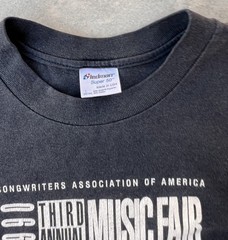 Vintage Band Shirt Large 1990 Annual Music Fair Denver Songwriters Association