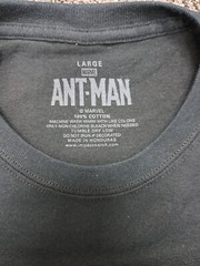 Ant Man MCU NEW Shirt Size Large Marvel Comics Movie Mask Logo Paul Rudd 2015