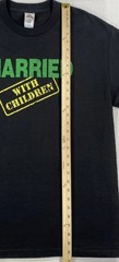 Vintage Married With Children T-Shirt Adult Large Black TV Promo Sitcom Al Bundy