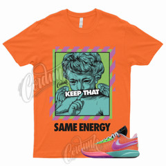 ENERGY T Shirt to Match LeBron 20 Chosen 1 Total Orange Vivid Purple Green Punch