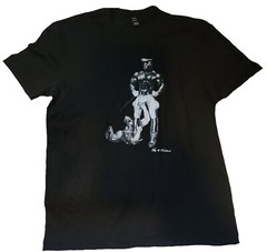 Tom of Finland T-shirts Tank Tops Gay Muscle Leather Fetish Black White Men Gray