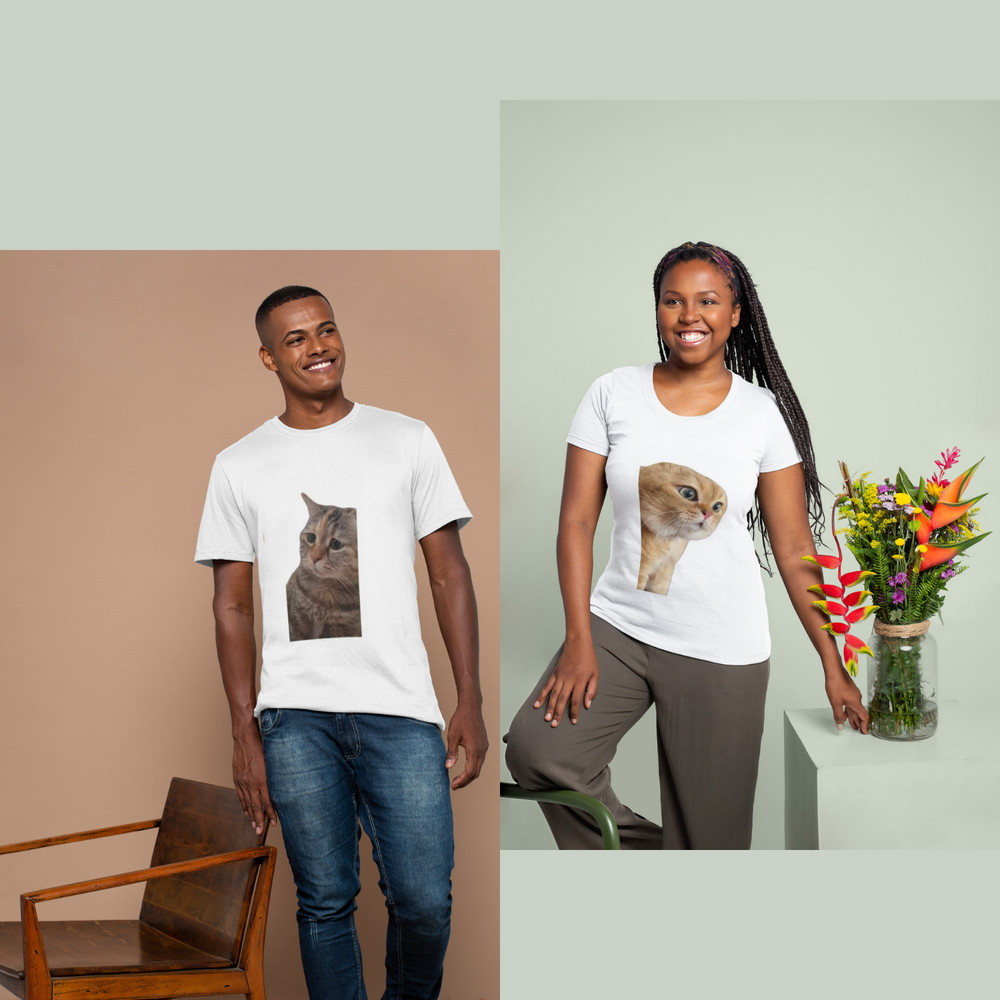 Funny Cat Meme Couples Shirt for Valentine’s Day