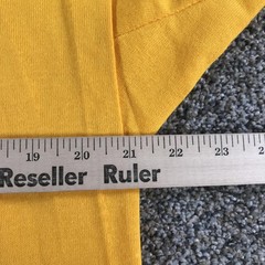 Vintage Russell Athletic Football Jersey Shirt Mens Large Yellow 3/4 Sleeve
