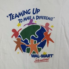 Vintage Walmart International T Shirt Adult XL White Store Making A Difference
