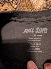 FULL SEND T-Shirt Men’s Black XL Free Hasbulla Mug Shot Graphic Cotton Tee
