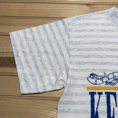Vintage 80s 90s Kentucky University Style Tradition Spirit Striped Shirt Medium